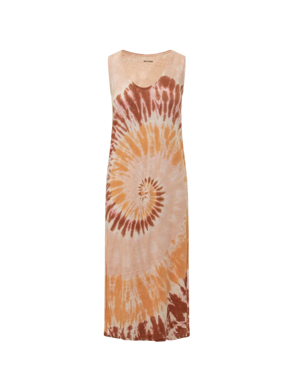kujten tie-dye sleeveless midi dress - Toni neutri