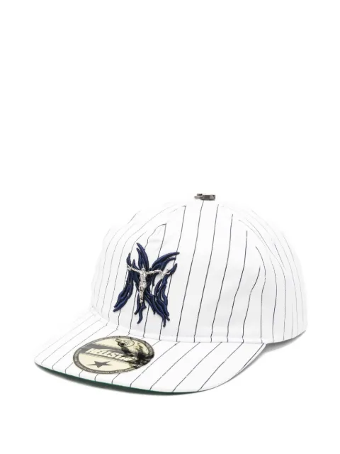 HELLSTAR pinstriped logo-embroidered baseball cap