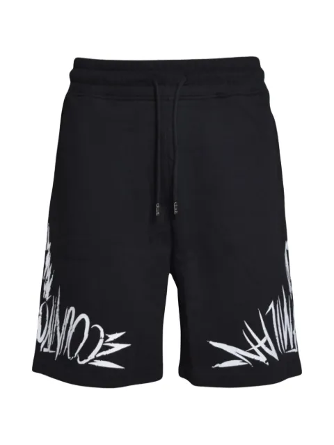 COUNTY OF MILAN logo-print drawstring shorts