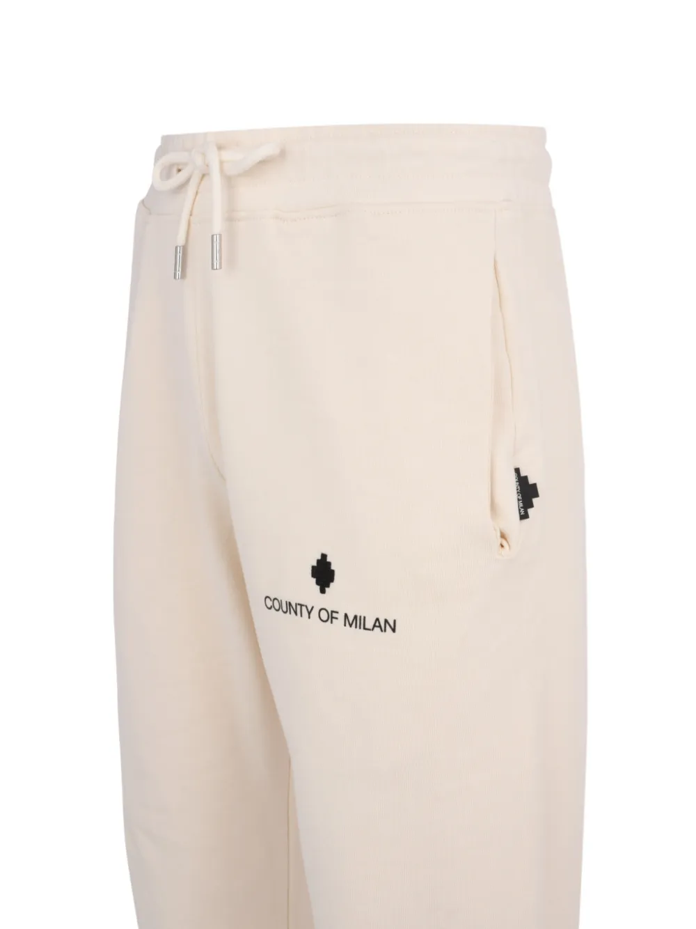 COUNTY OF MILAN Trainingsbroek met logoprint Beige