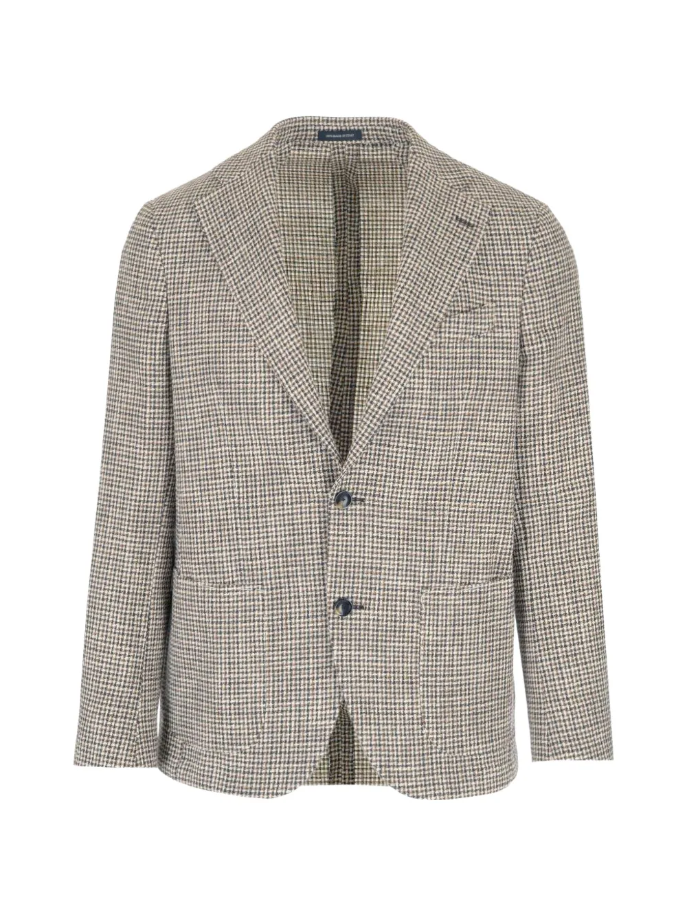 Al Duca D’Aosta 1902 tweed single-breasted jacket - Toni neutri