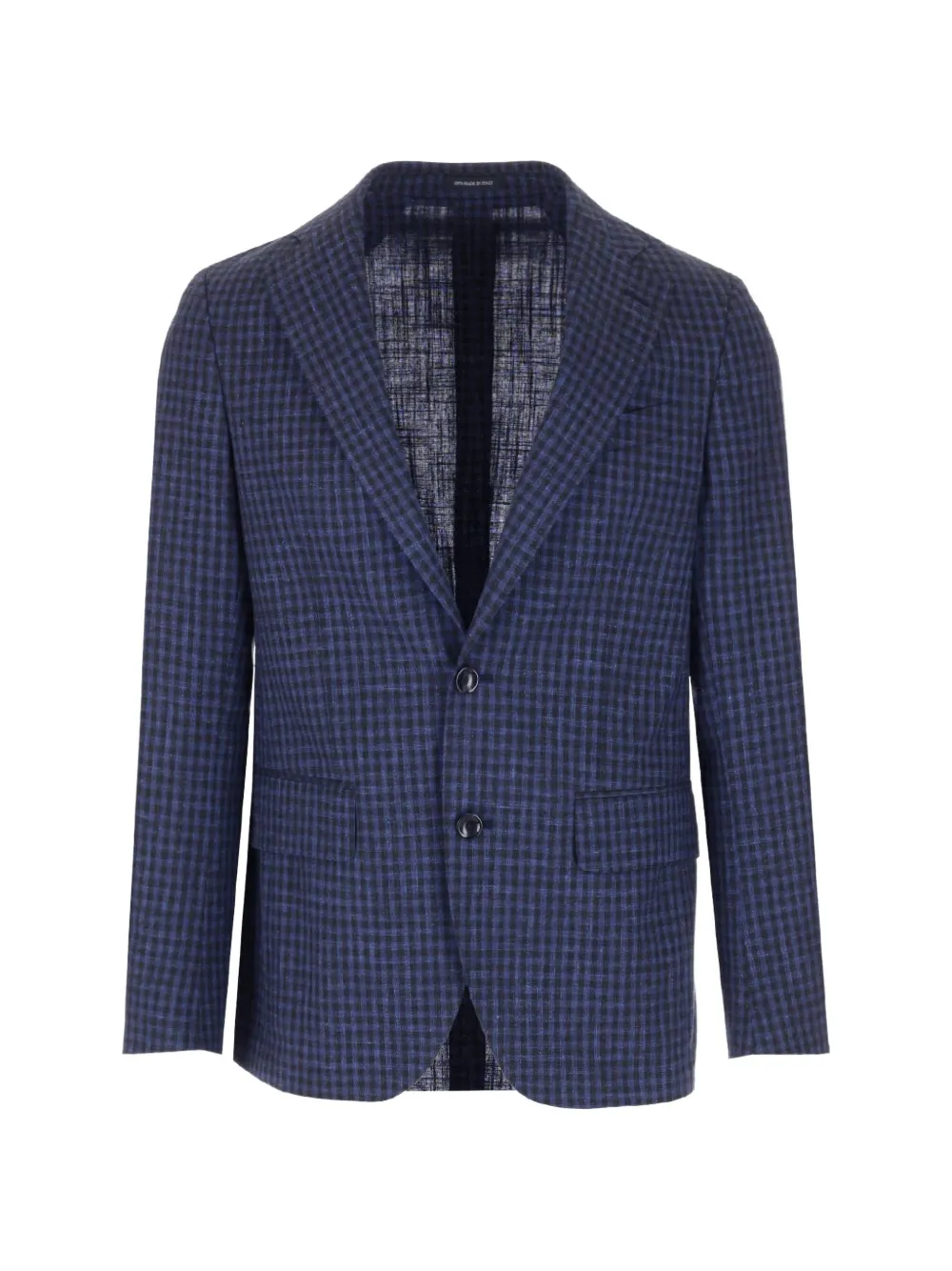 Al Duca D’Aosta 1902 check-pattern single-breasted blazer - Blu