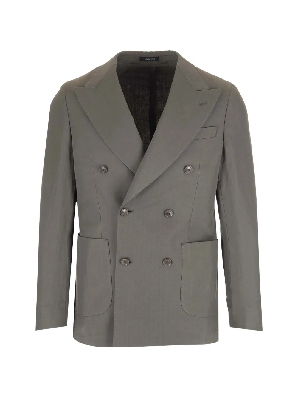 Al Duca D’Aosta 1902 double-breasted cotton blazer - Verde