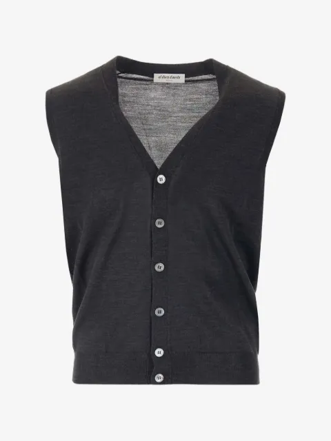 Al Duca D’Aosta 1902 Cardigan smanicato con scollo a V