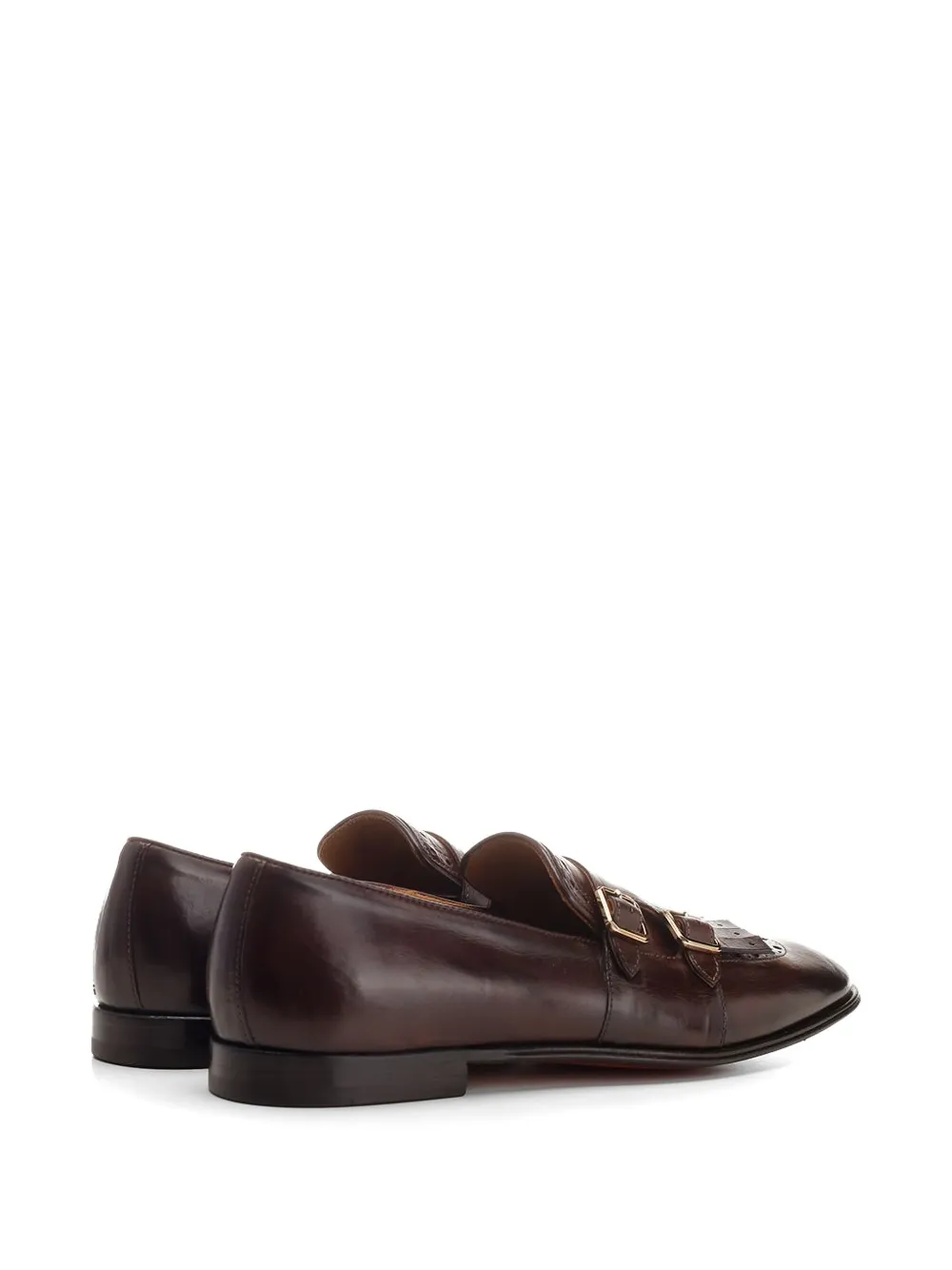 corvari fringed double-buckle monk shoes Bruin
