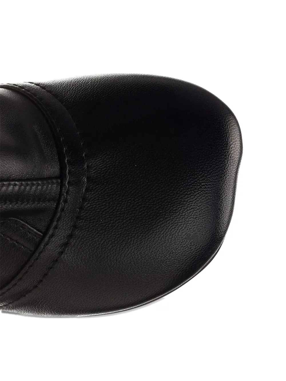 LOEWE Toy petal-toe leather ankle boots Zwart