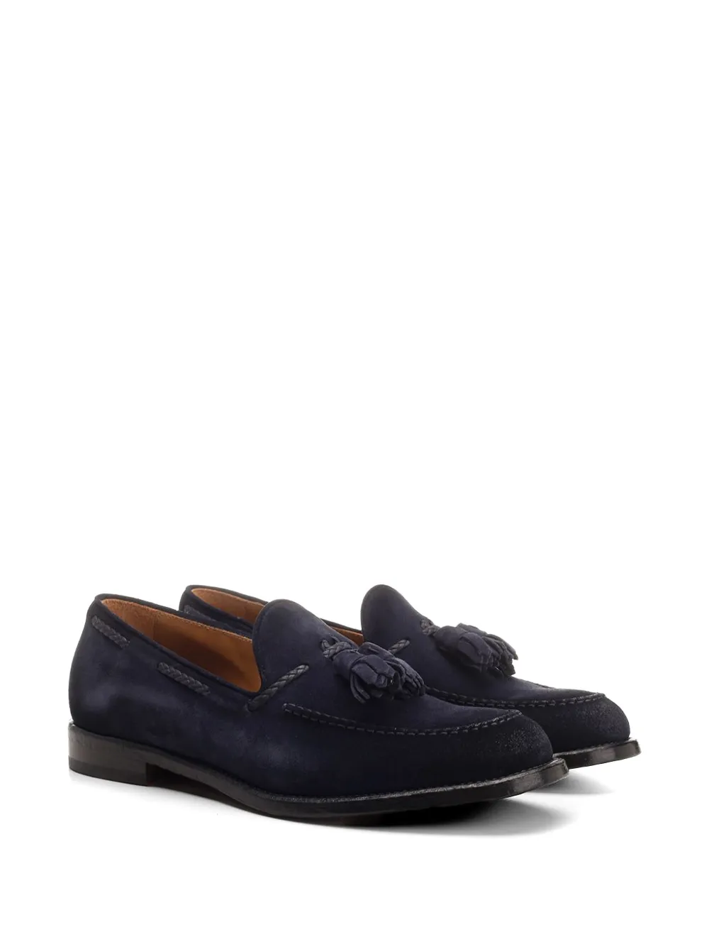 corvari Misano leather tassel loafers Blauw