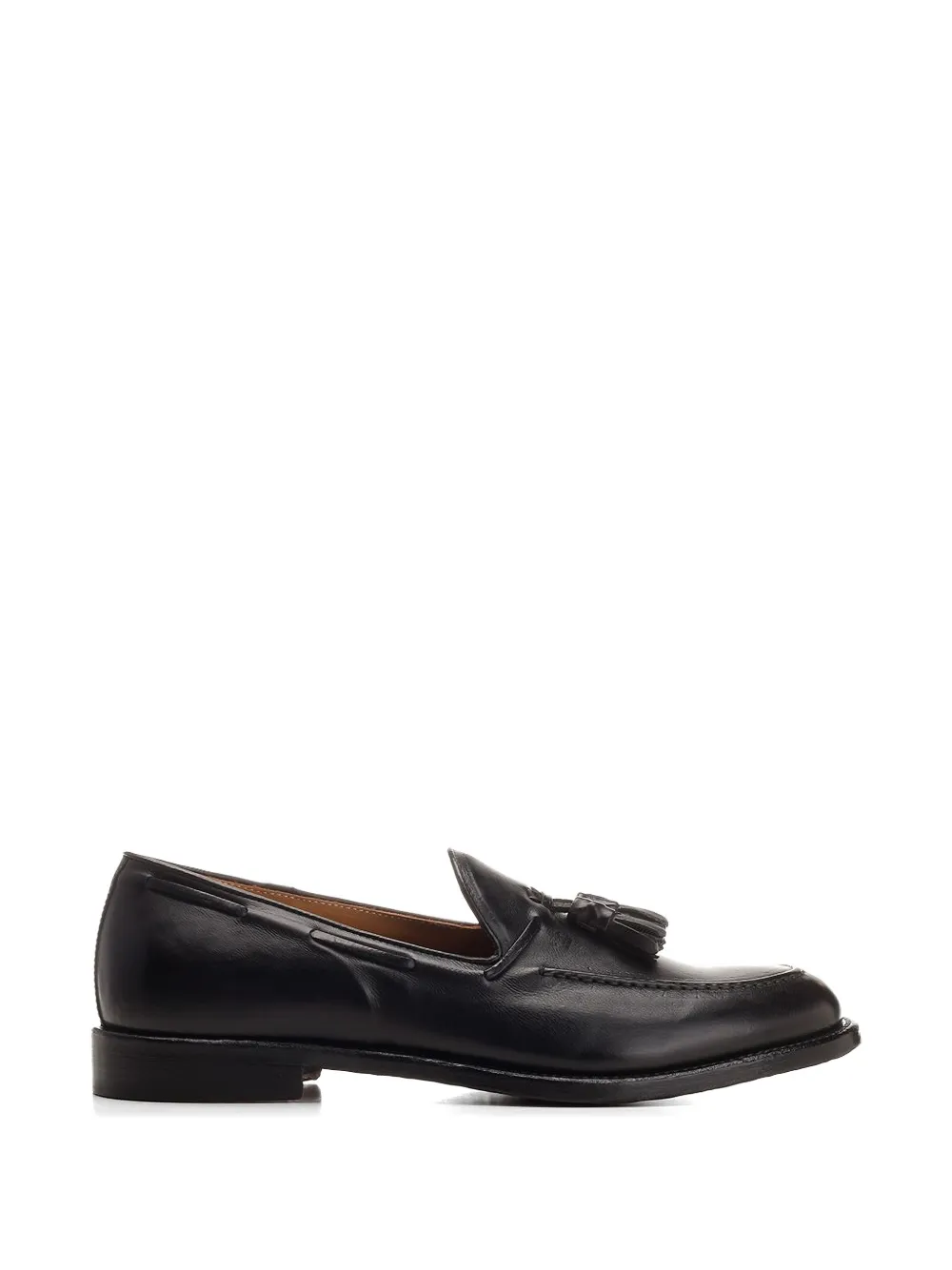 corvari tassel-detail leather boat shoes - Nero