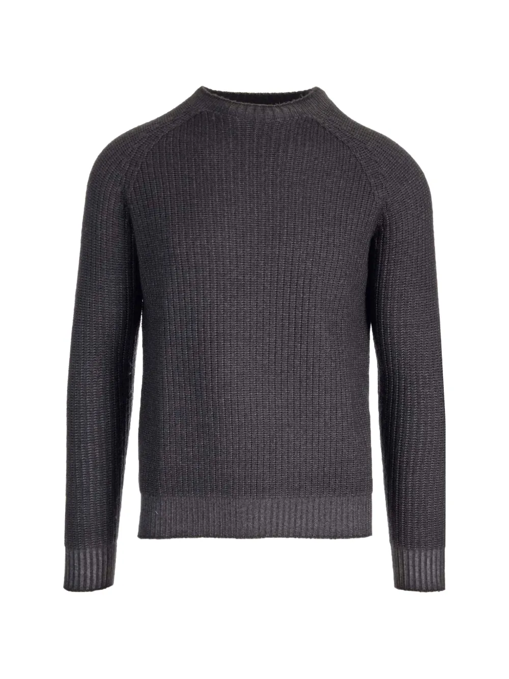 Al Duca D’Aosta 1902 ribbed-knit crew-neck sweater - Nero