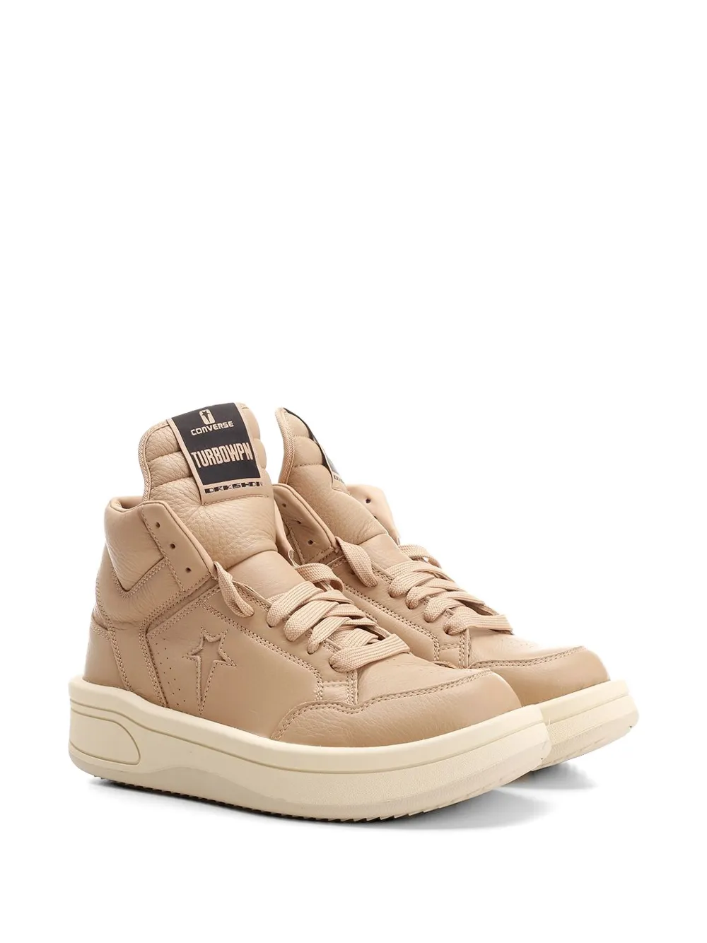Rick Owens DRKSHDW x Converse Turbowpn leather sneakers Beige