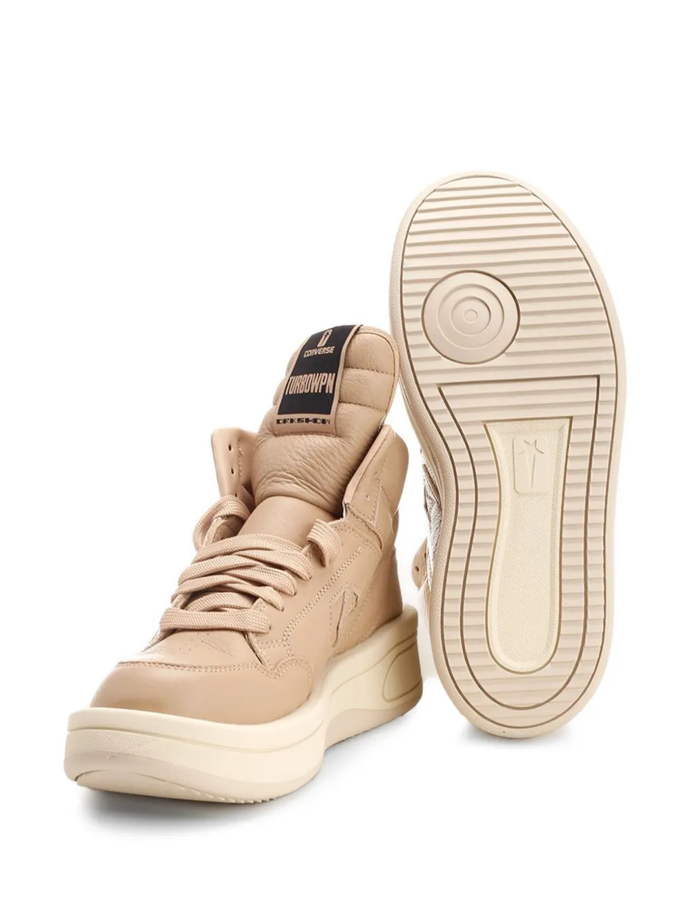Rick Owens DRKSHDW x Converse Turbowpn leather sneakers Beige