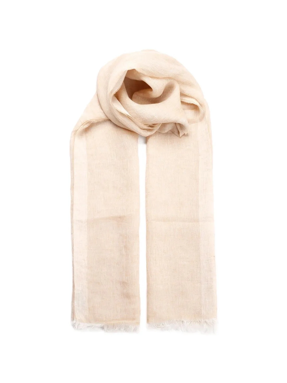 Al Duca D’Aosta 1902 fringed-edge scarf - Toni neutri