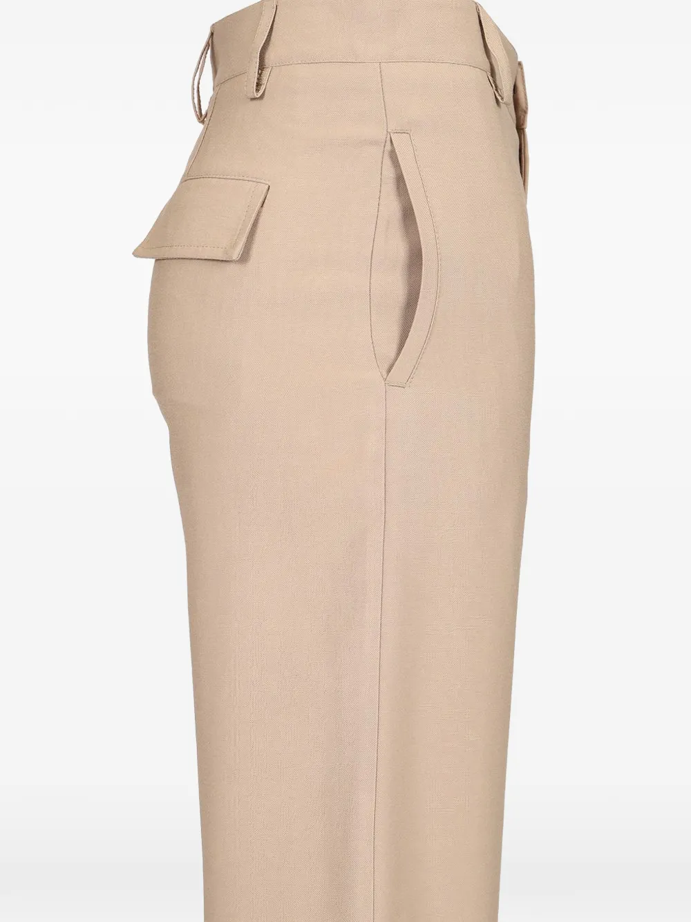 Al Duca D Aosta 1902 Broek met wijde pijpen Beige