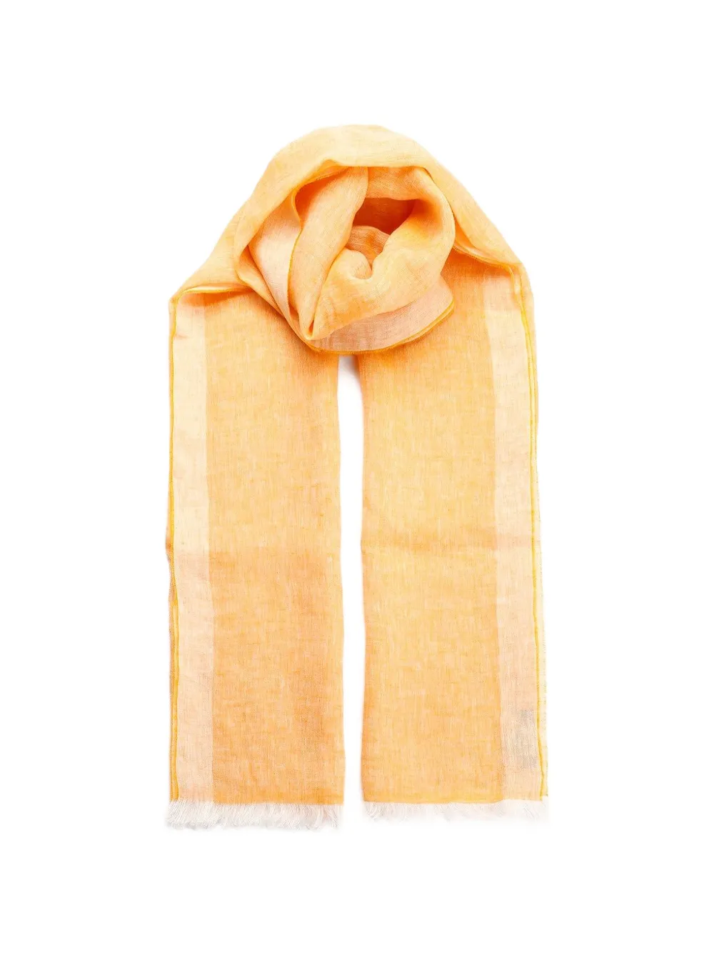 Al Duca D’Aosta 1902 fringed-edge scarf - Arancione