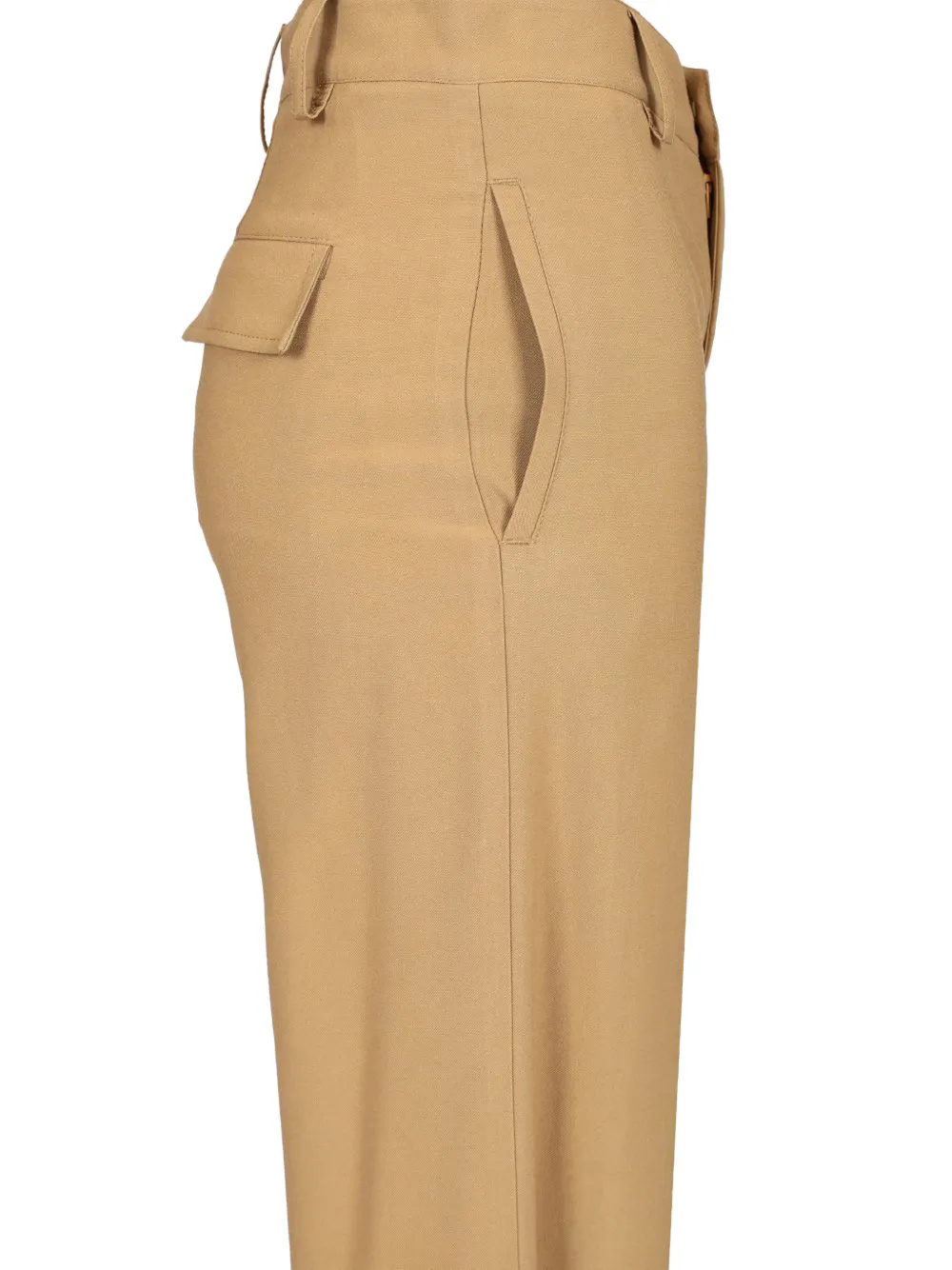 Al Duca D Aosta 1902 Pantalon met wijde pijpen Beige