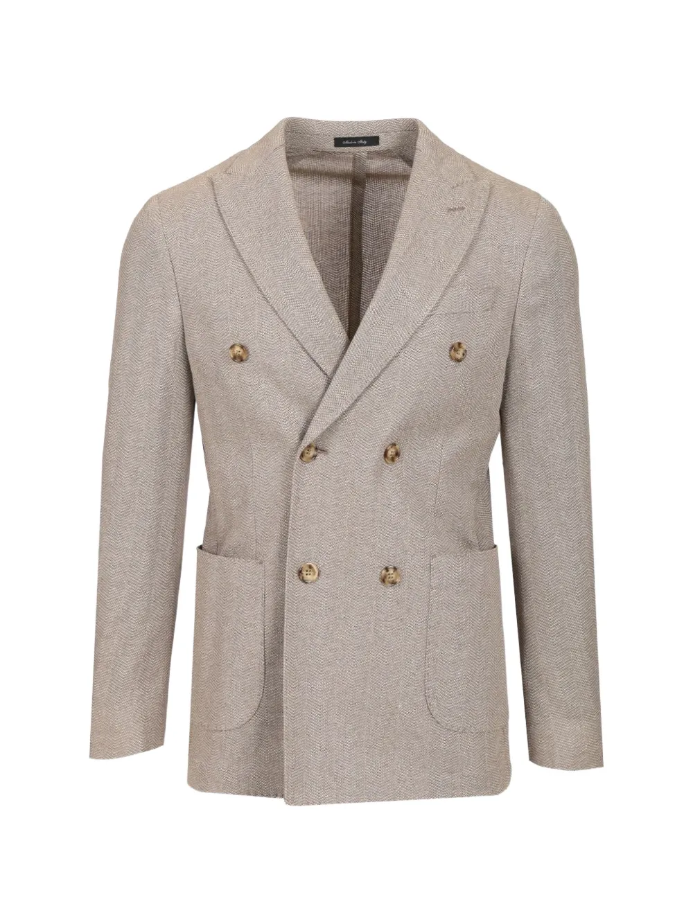 Al Duca D’Aosta 1902 double-breasted peak-lapel jacket - Toni neutri