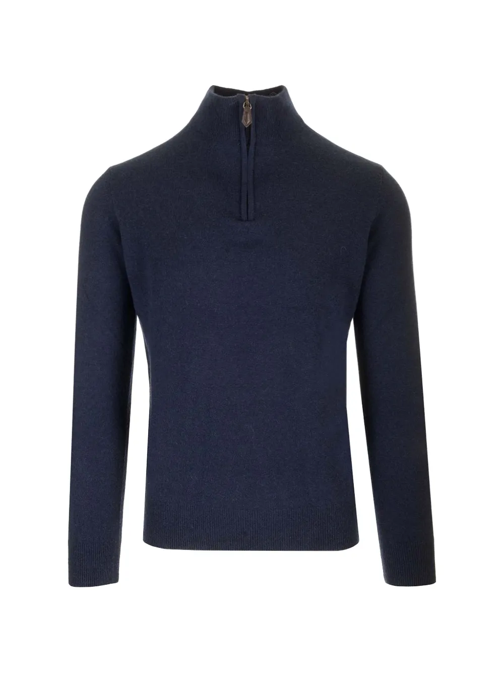 Al Duca D’Aosta 1902 zip-fastening ribbed-trim jumper - Blau
