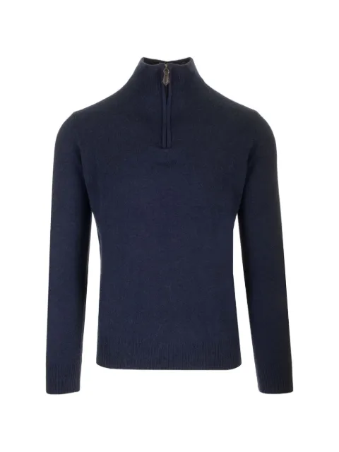 Al Duca D’Aosta 1902 zip-fastening ribbed-trim jumper