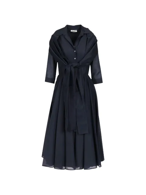 Al Duca D’Aosta 1902 pleated-skirt midi dress