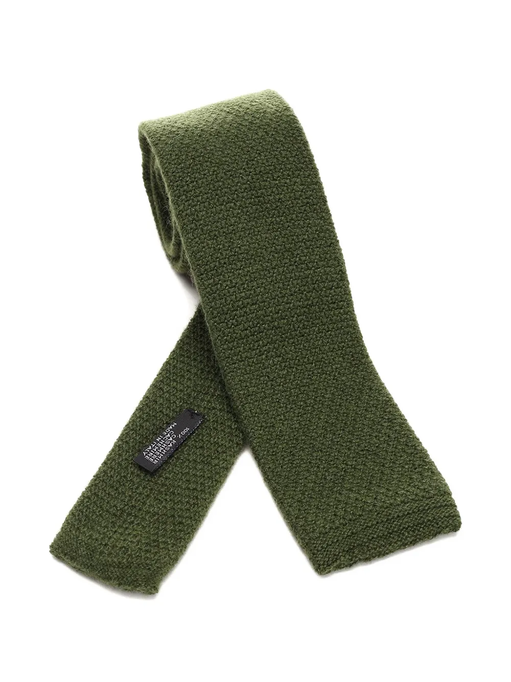 Al Duca D’Aosta 1902 knitted cashmere tie - Verde