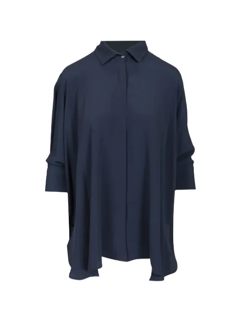Al Duca D’Aosta 1902 batwing-sleeve silk shirt