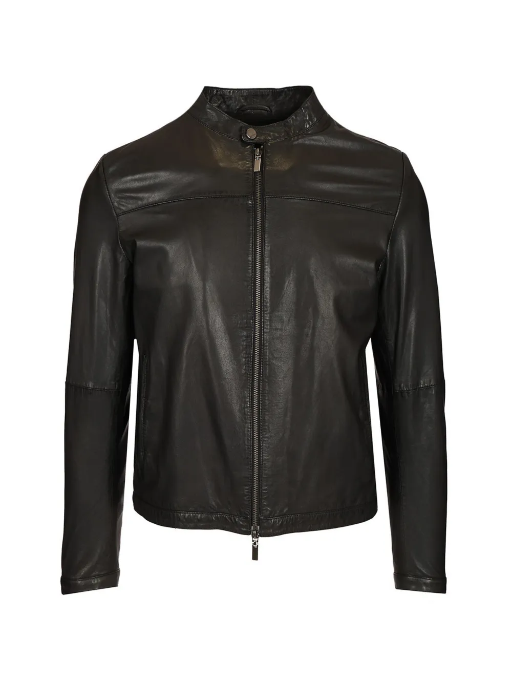 Al Duca D’Aosta 1902 nappa-leather biker jacket - Nero