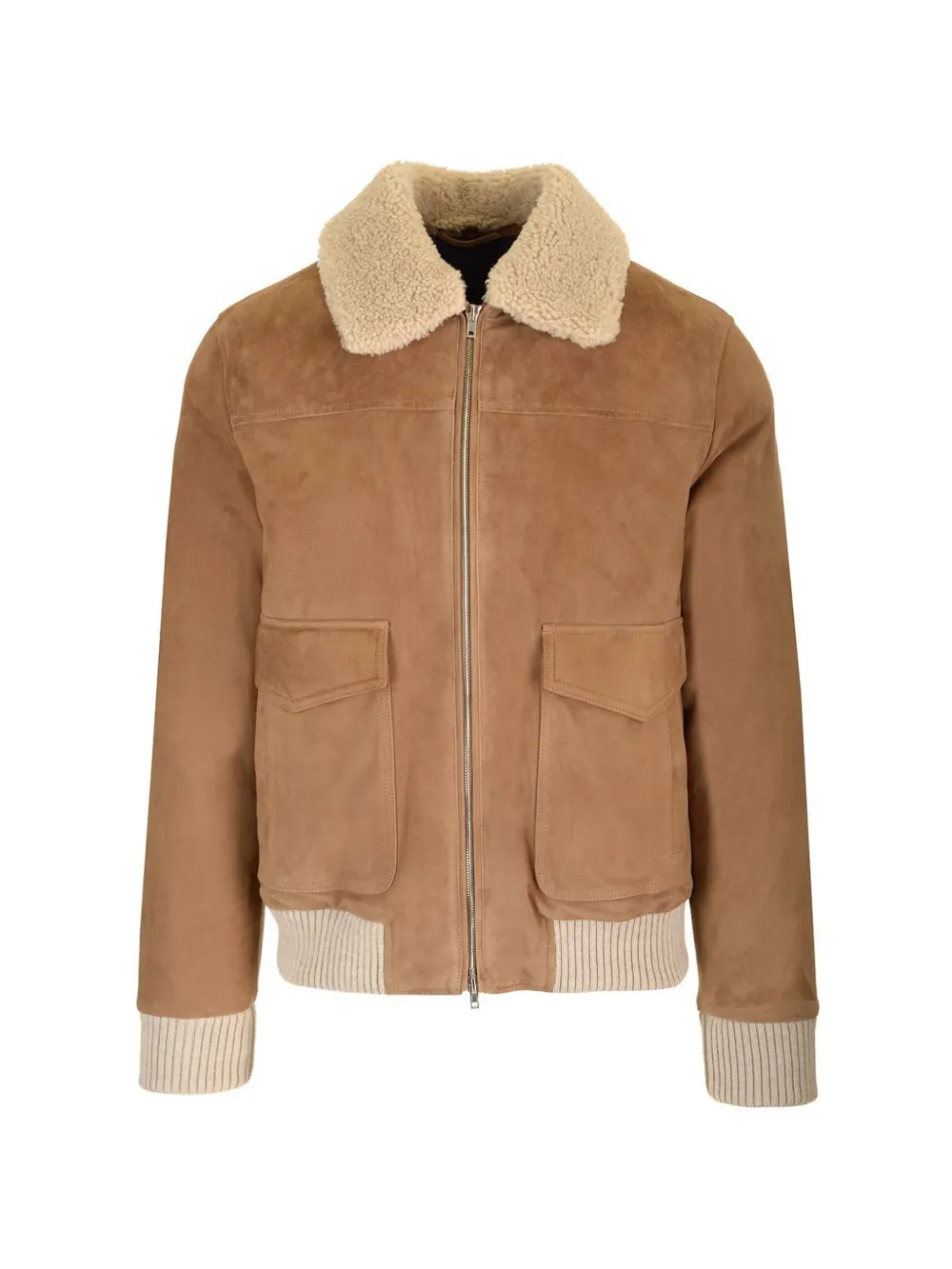 Al Duca D’Aosta 1902 suede bomber jacket - Marrone