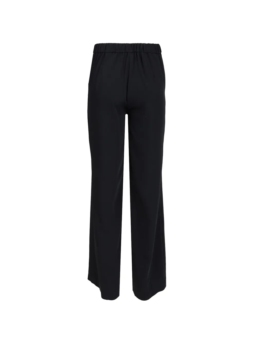 Al Duca D Aosta 1902 Chambray broek met elastische taille Zwart