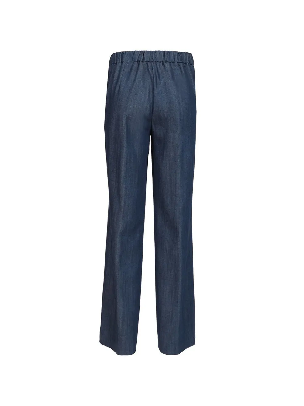 Al Duca D Aosta 1902 Chambray broek met wijde pijpen Blauw