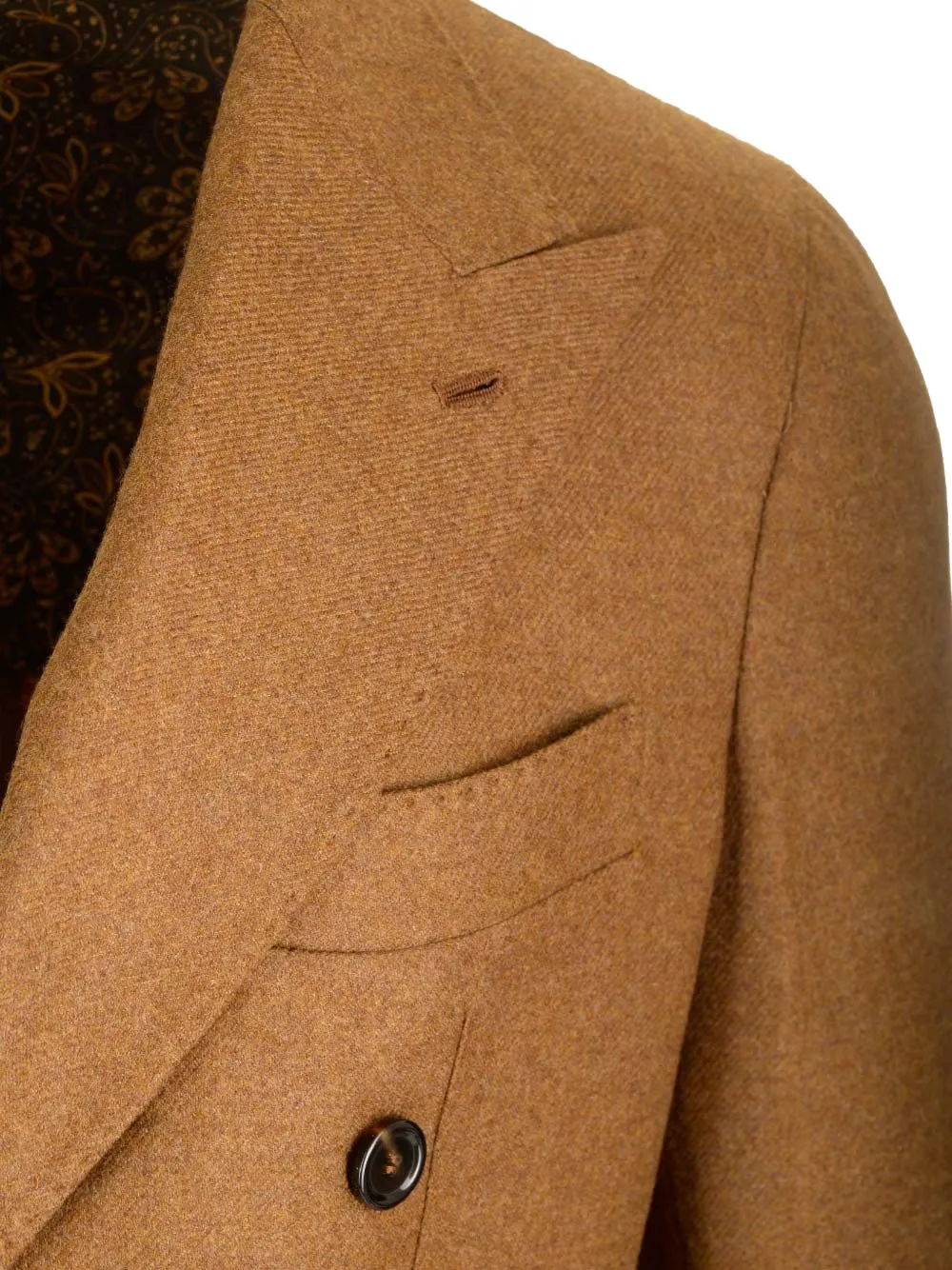 Al Duca D Aosta 1902 Wollen blazer met dubbele rij knopen Bruin