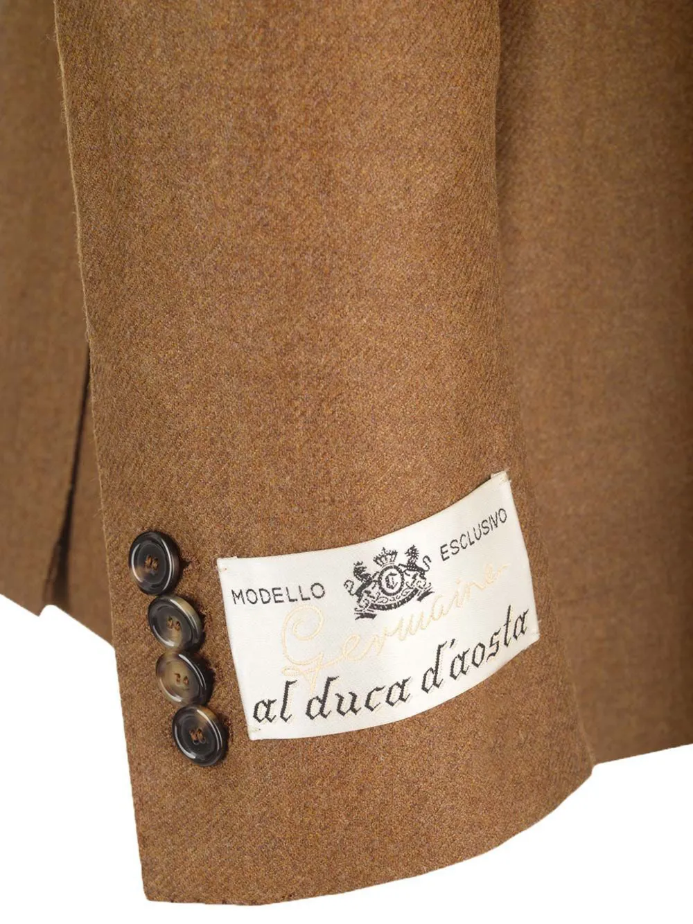 Al Duca D Aosta 1902 Wollen blazer met dubbele rij knopen Bruin