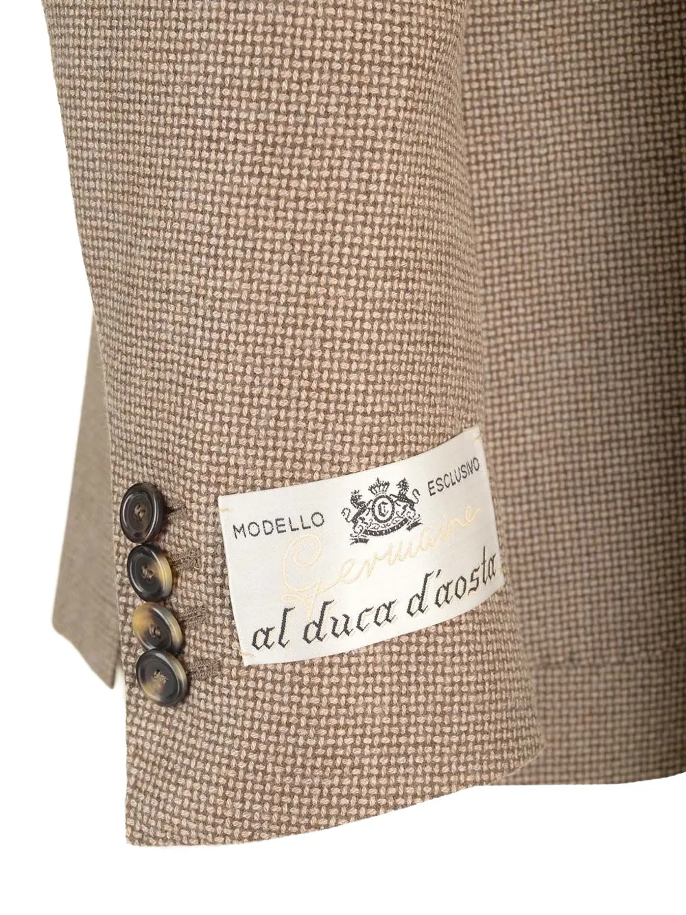 Al Duca D Aosta 1902 Geweven blazer Beige