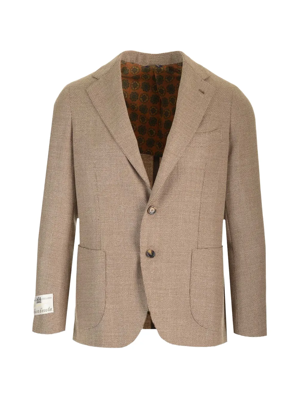 Al Duca D’Aosta 1902 basket-weave blazer - Toni neutri