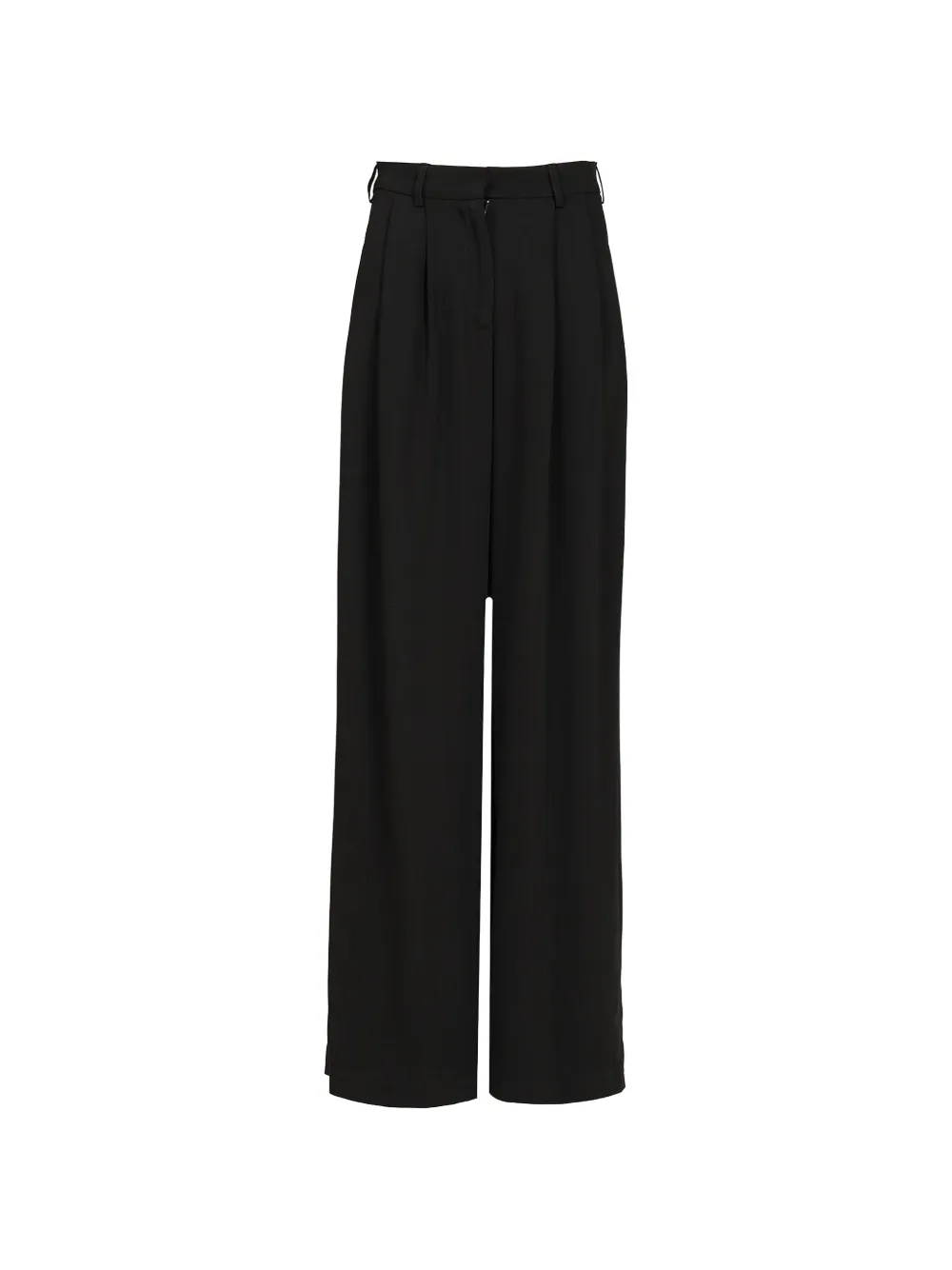 Al Duca D’Aosta 1902 pleated cady trousers - Nero
