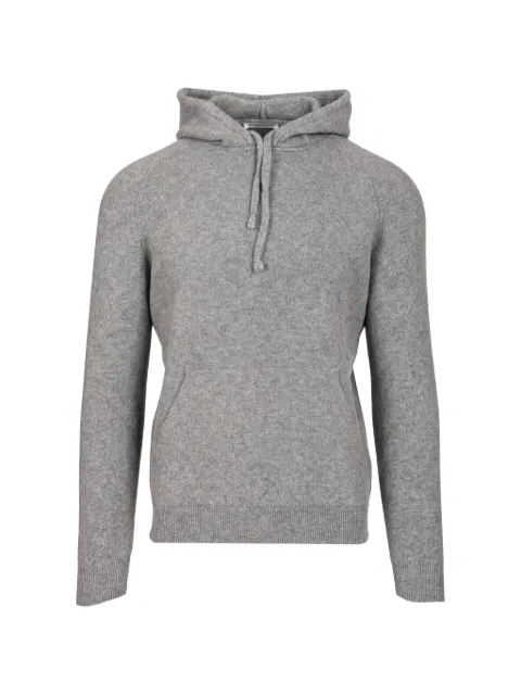 Al Duca D’Aosta 1902 mohair-blend drawstring hoodie
