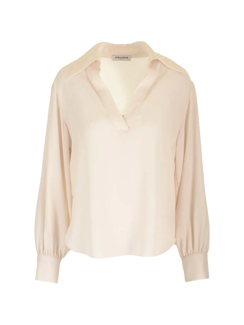 Al Duca D’Aosta 1902 long-sleeve V-neck blouse - Toni neutri