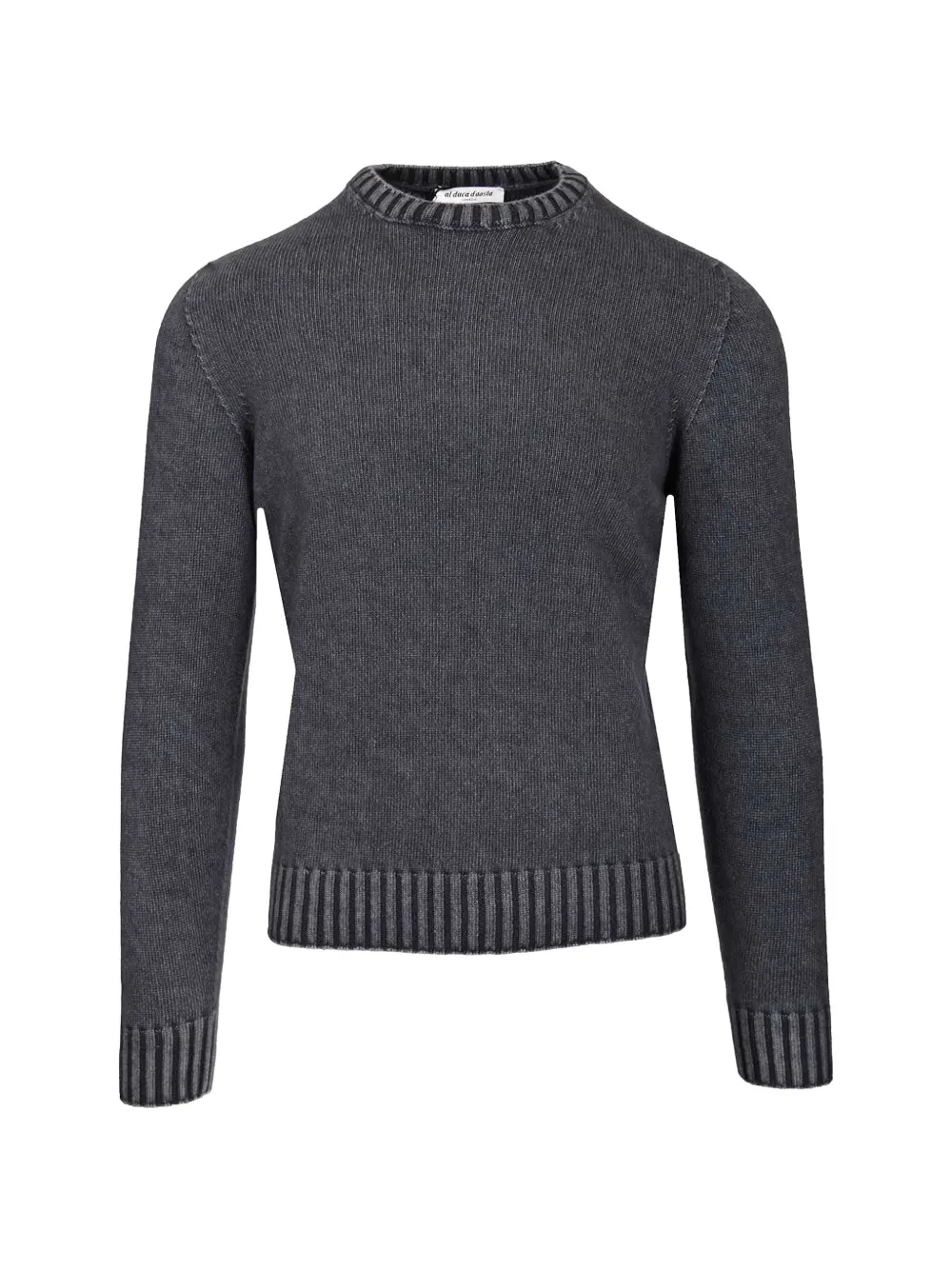 Al Duca D’Aosta 1902 ribbed-trim crew-neck sweater - Grigio