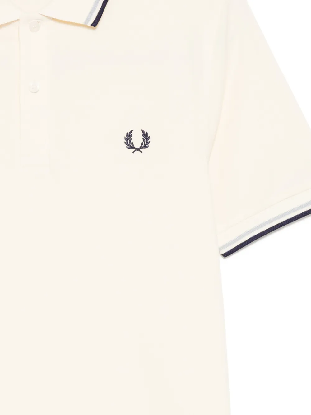 Fred Perry Poloshirt met dubbele kraag Geel