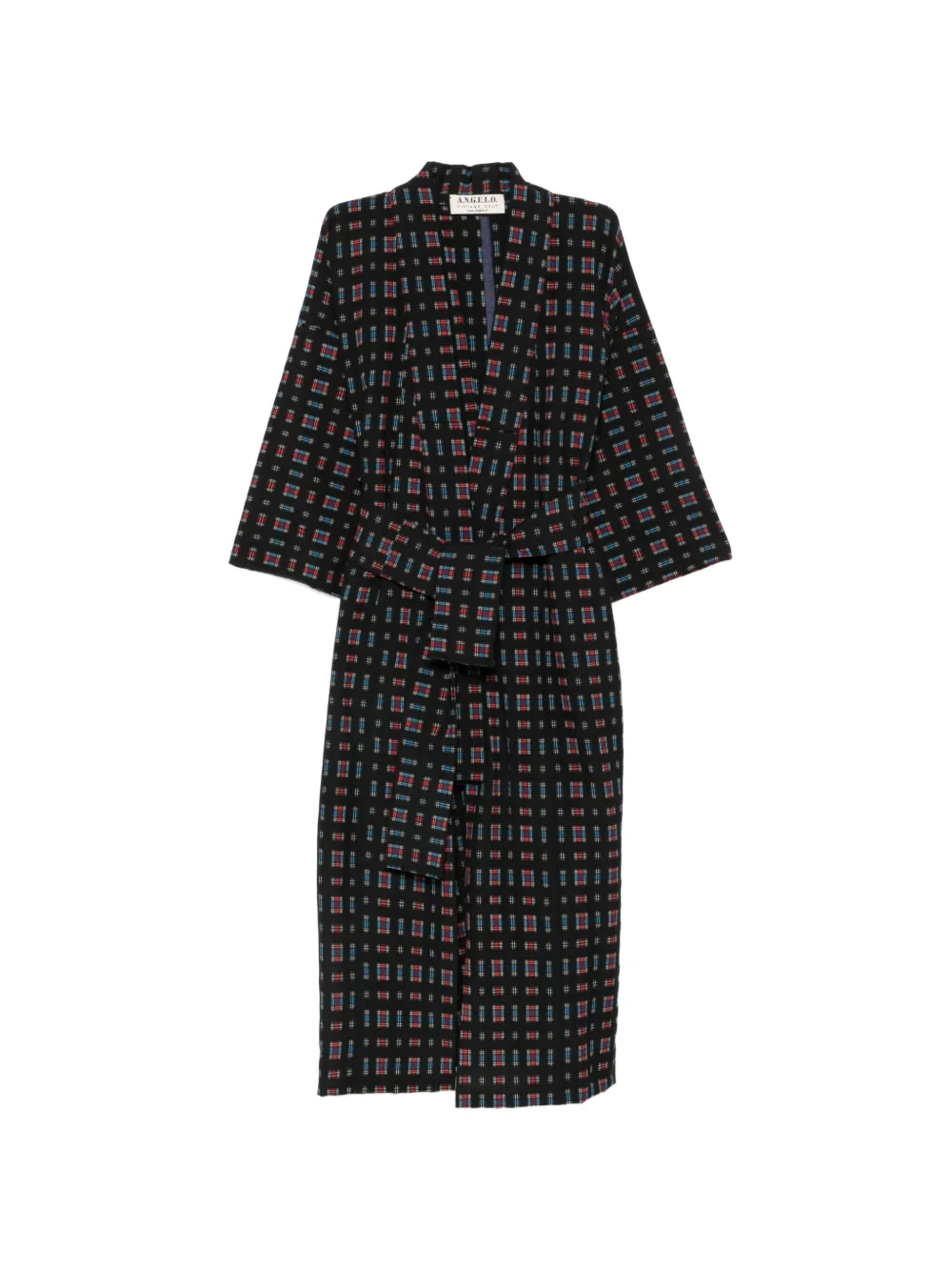 A.N.G.E.L.O. Vintage Cult 1990s check-pattern kimono - Nero