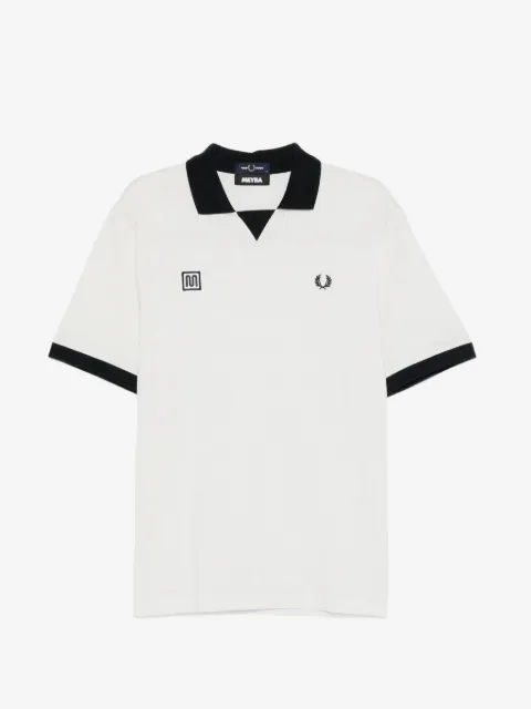 Fred Perry jacquard Laurel Wreath polo shirt