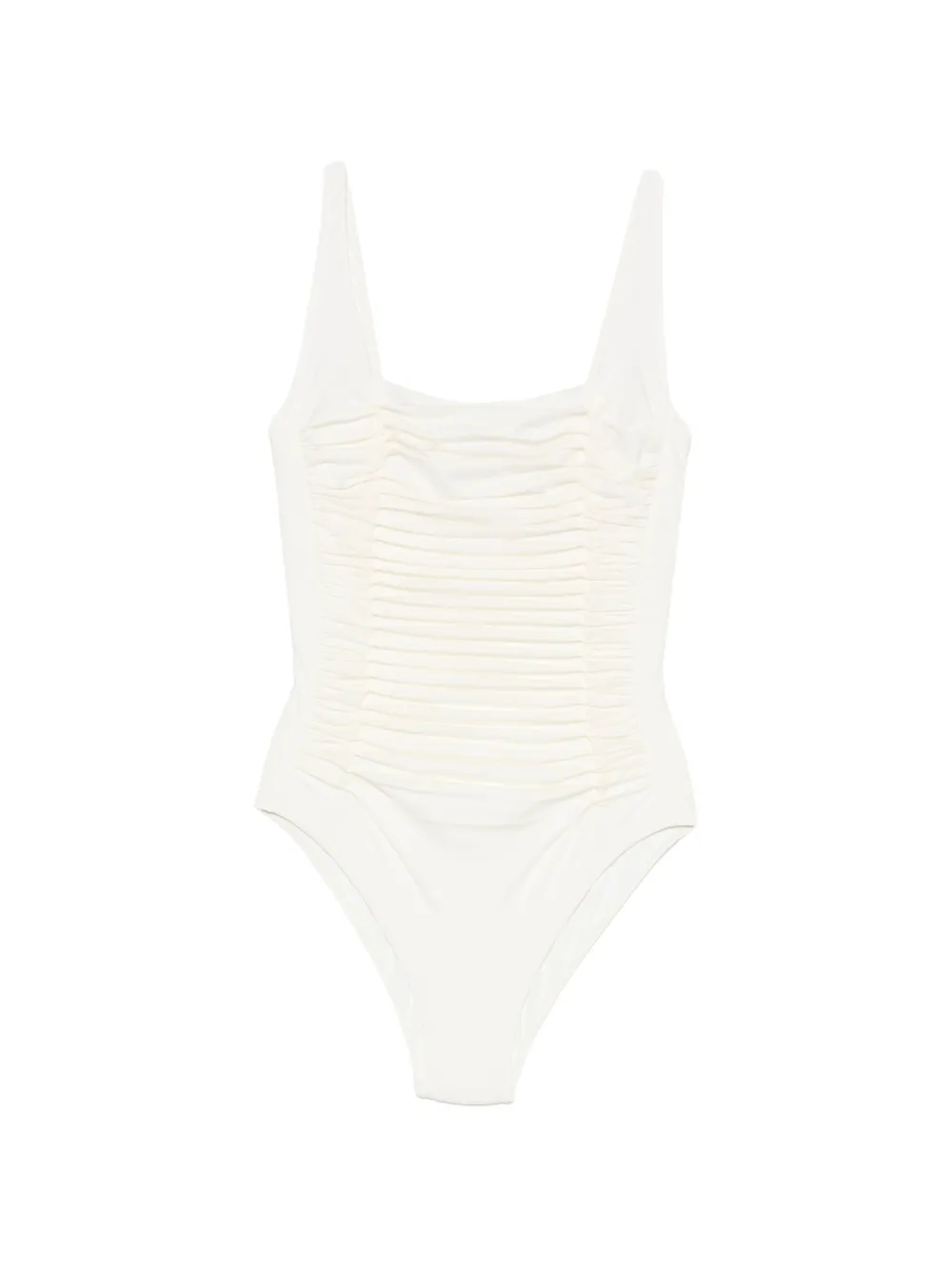 Maryan Mehlhorn ruched-detail swimsuit - Toni neutri
