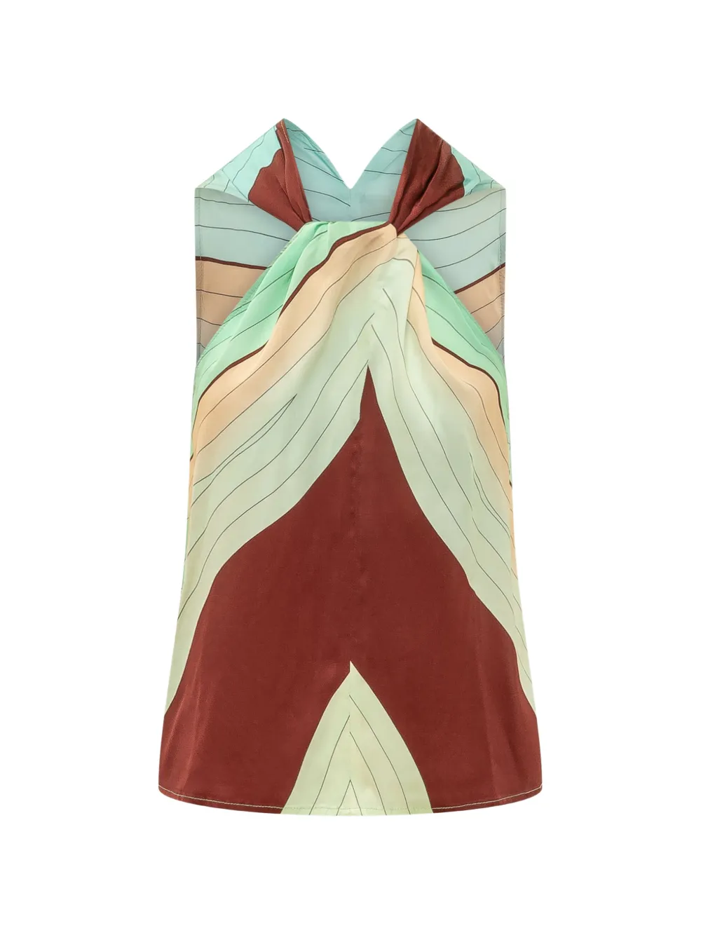 KOSE Beatrice twist-detail top - Braun