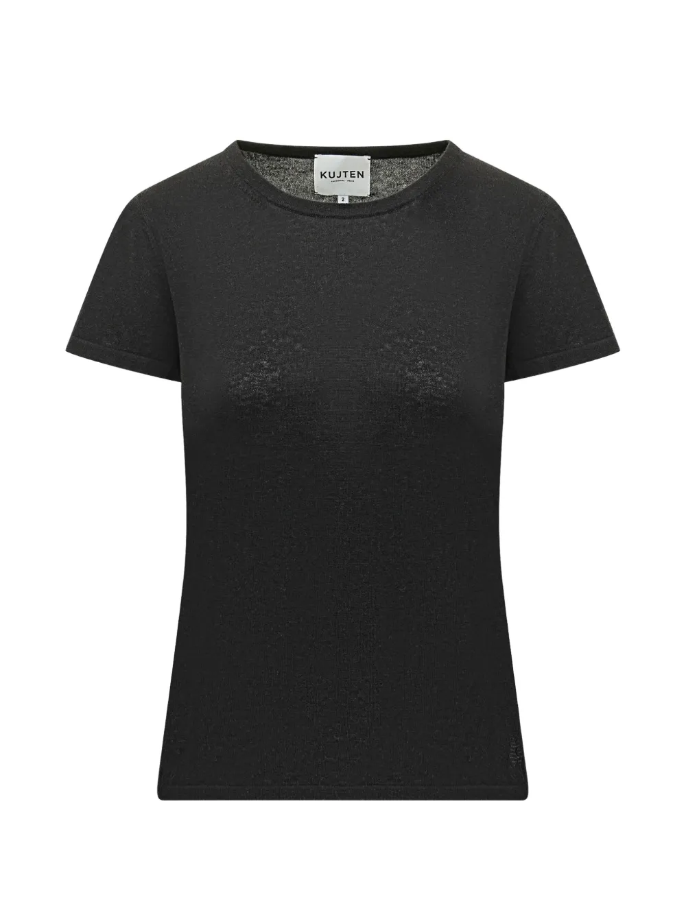 kujten Tish fine-knit T-shirt - Nero