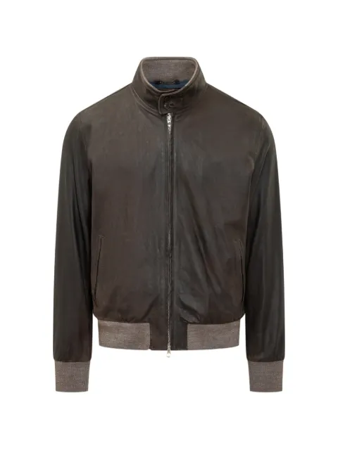 Renzo Romagnoli high-neck bomber jacket