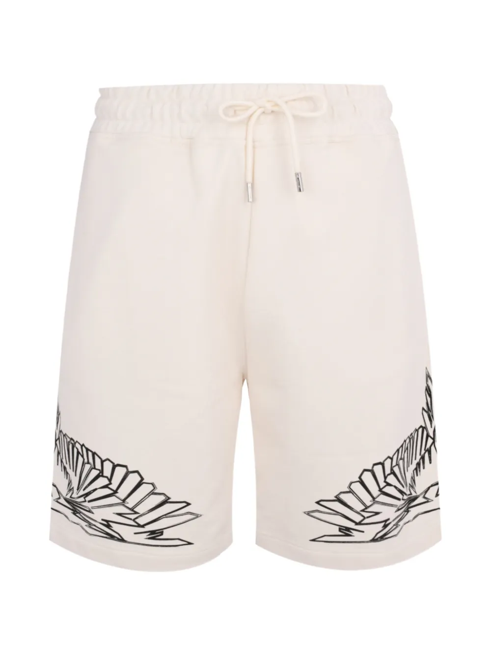 COUNTY OF MILAN graphic-print drawstring shorts - Toni neutri