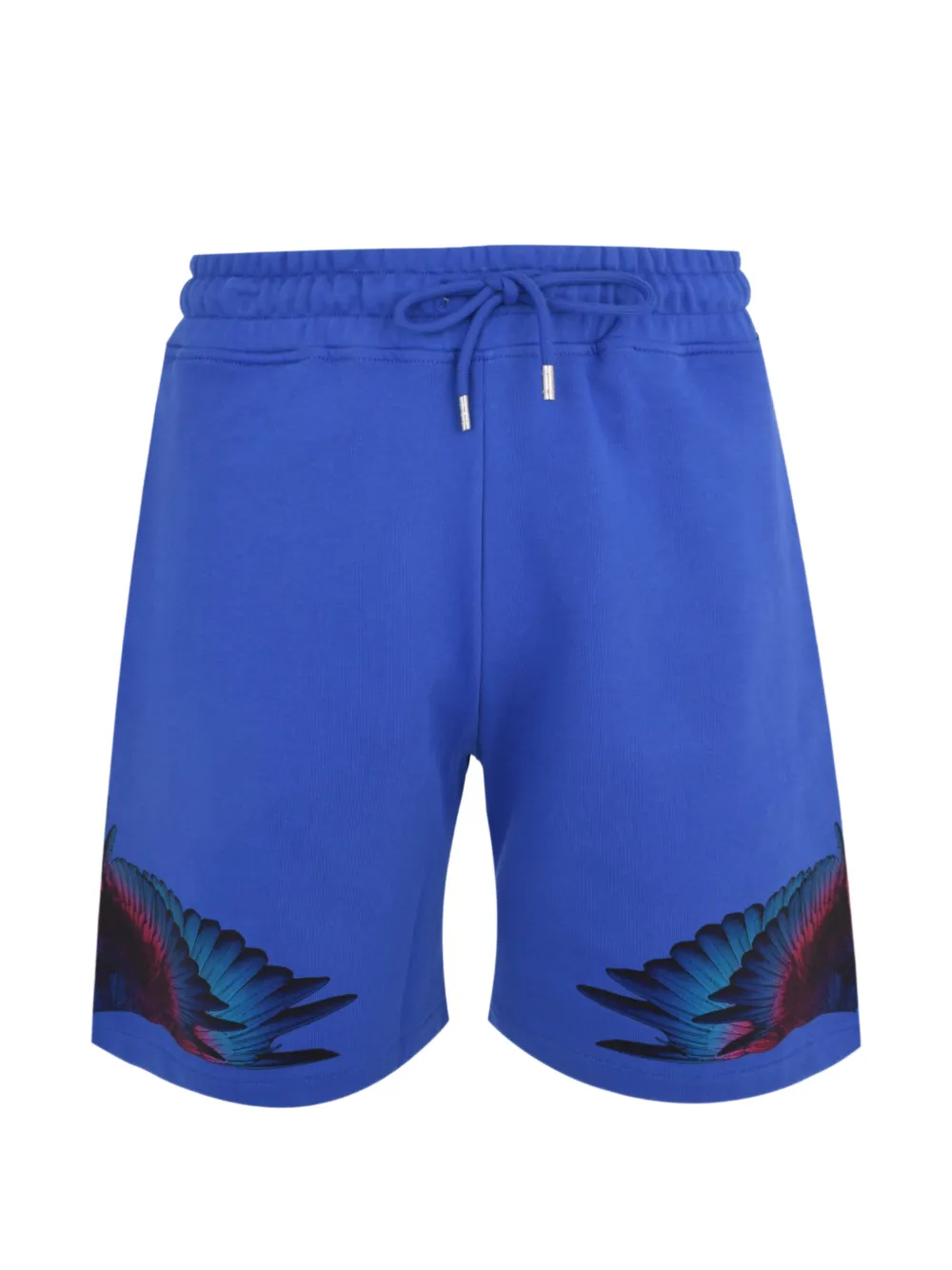 COUNTY OF MILAN wings-print drawstring shorts - Blu