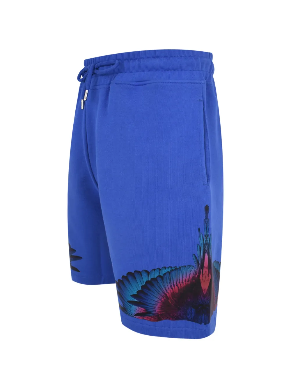 COUNTY OF MILAN Shorts met trekkoord en vleugelprint Blauw