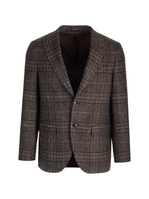 Al Duca D’Aosta 1902 check-pattern peak-lapel blazer