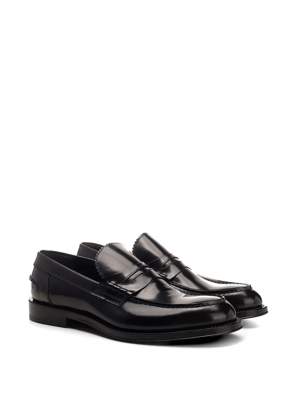 corvari polished penny loafers Zwart