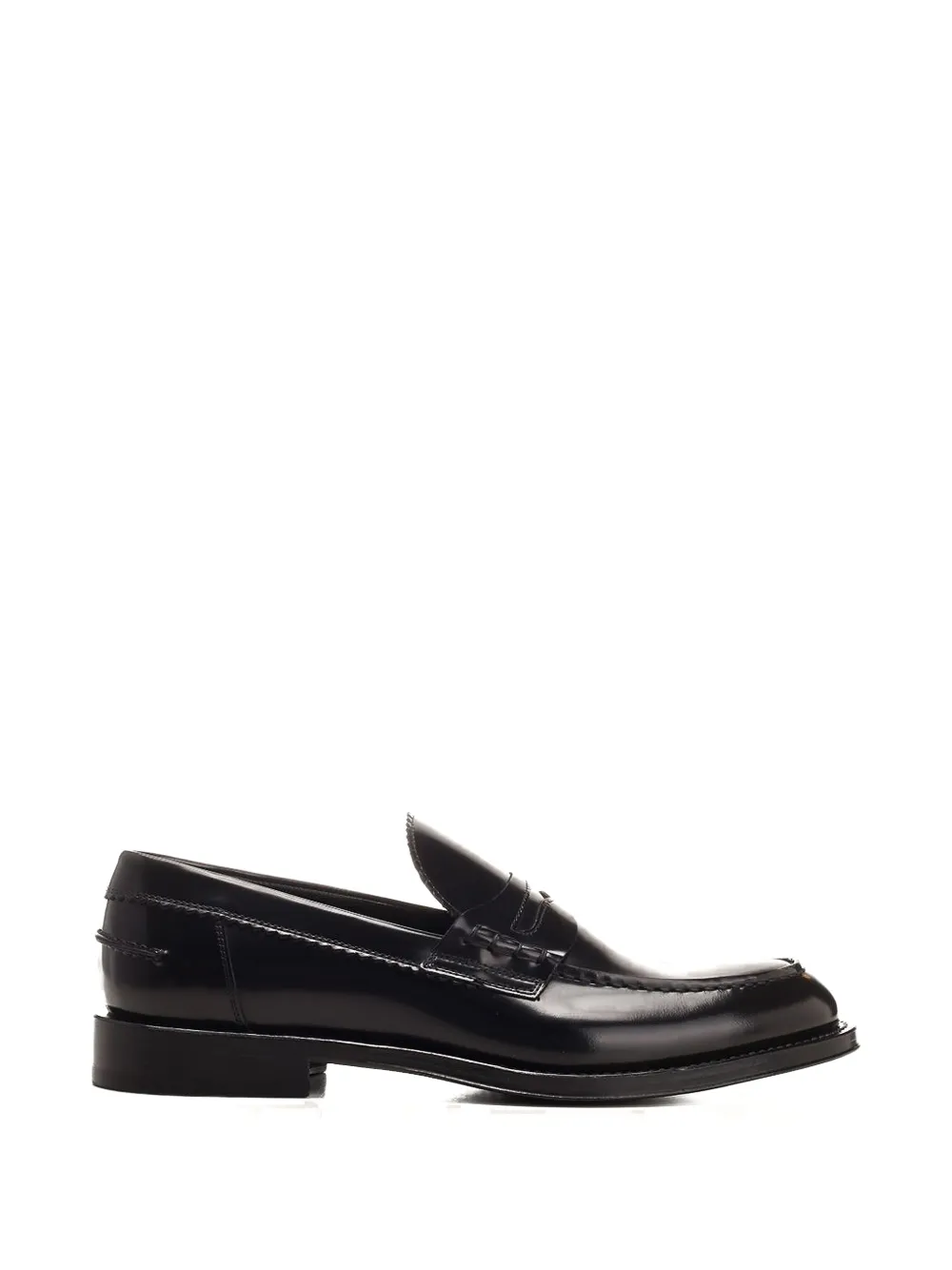 corvari polished penny loafers - Nero